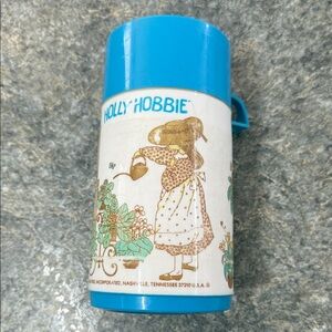 Vintage 1981 American Greetings Holly Hobbie Corp. Blue Thermos USA made